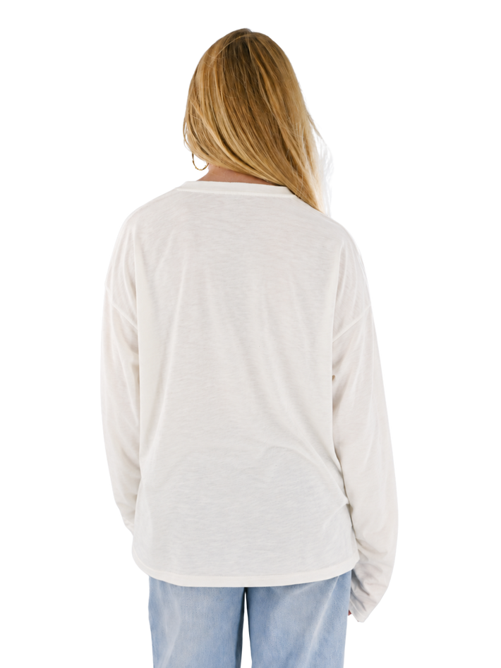 Stockholm longsleeve - wit/rood