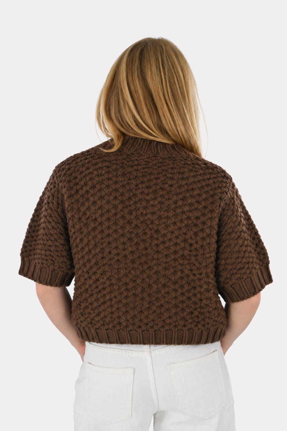 Braunton gestricktes Top