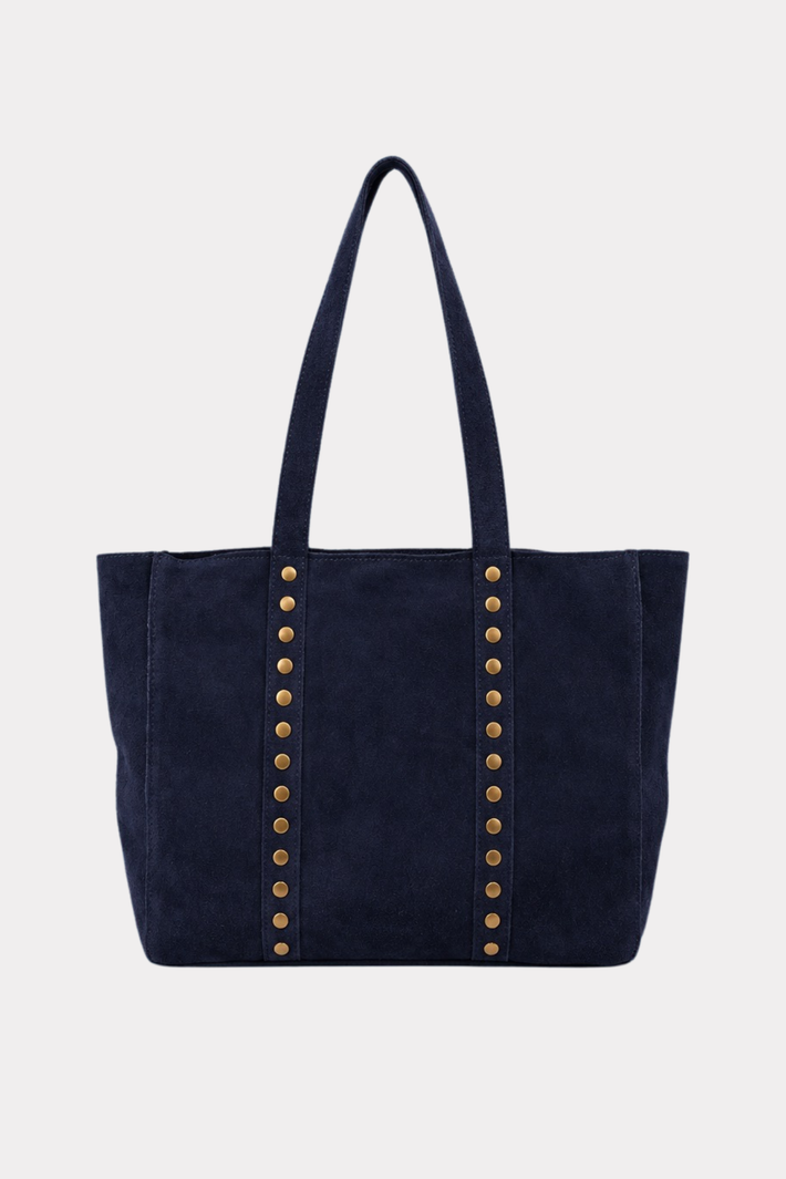 Tasche mit Nieten - Marineblau