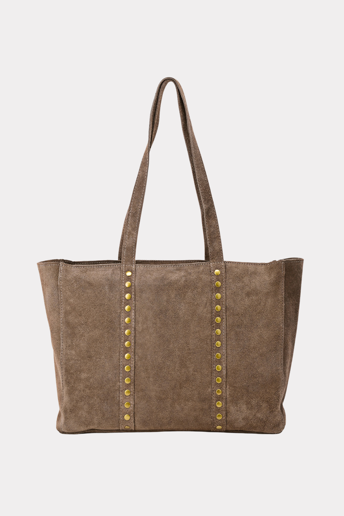 Nieten-Tasche - Taupe