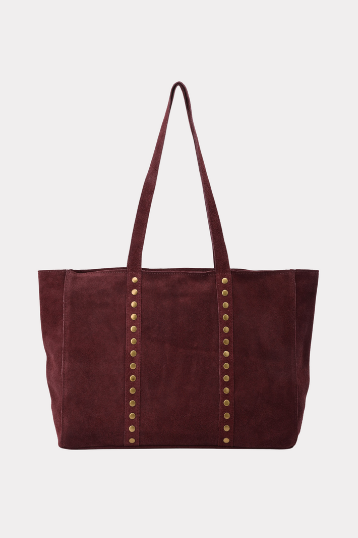 Nieten-Tasche - Bordeaux