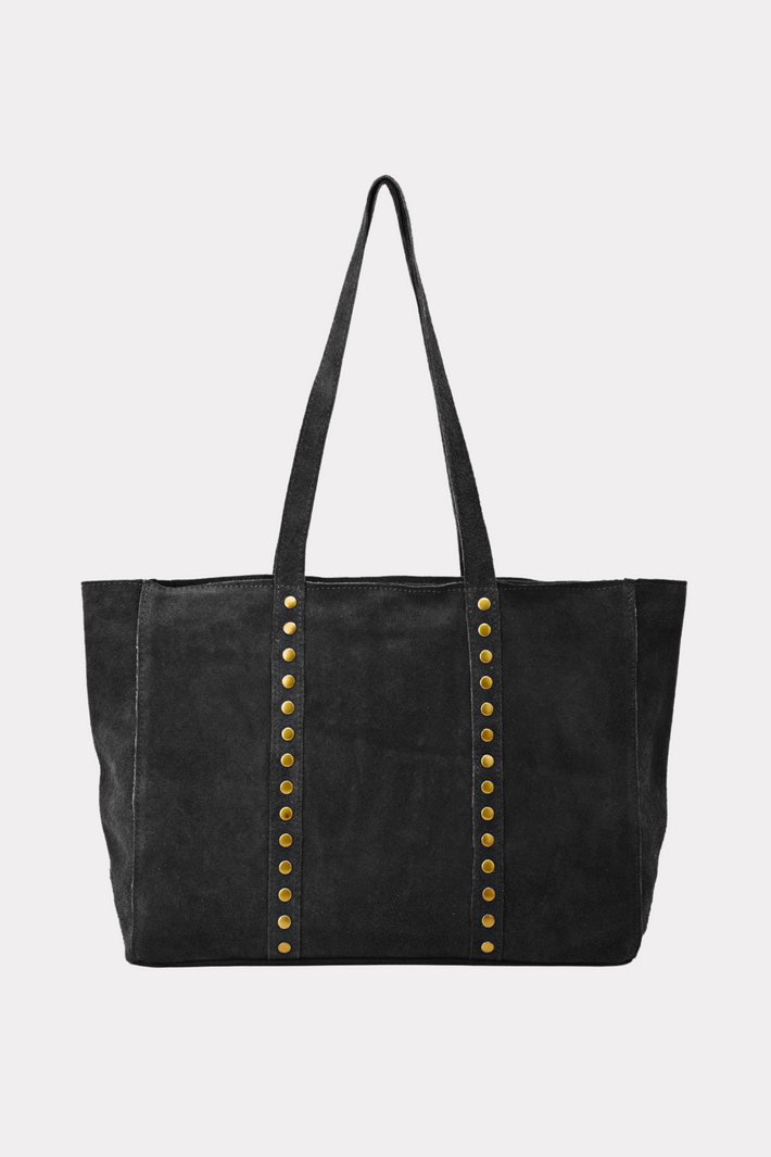 Nieten-Tasche - schwarz