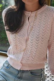 Mystery charm necklace - gold/pink