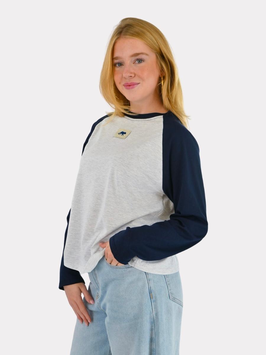 Tiger baseball long-sleeve - navy/grey