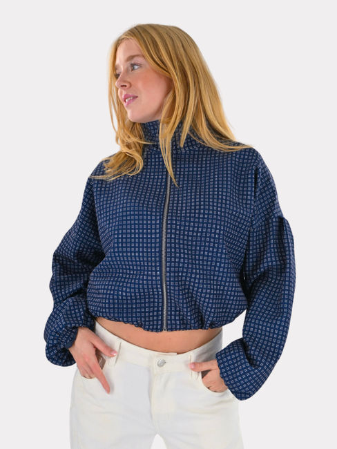 Autumn jacket check - navy