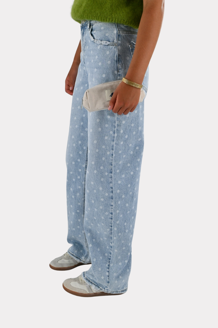 Dottie jeans - blauw