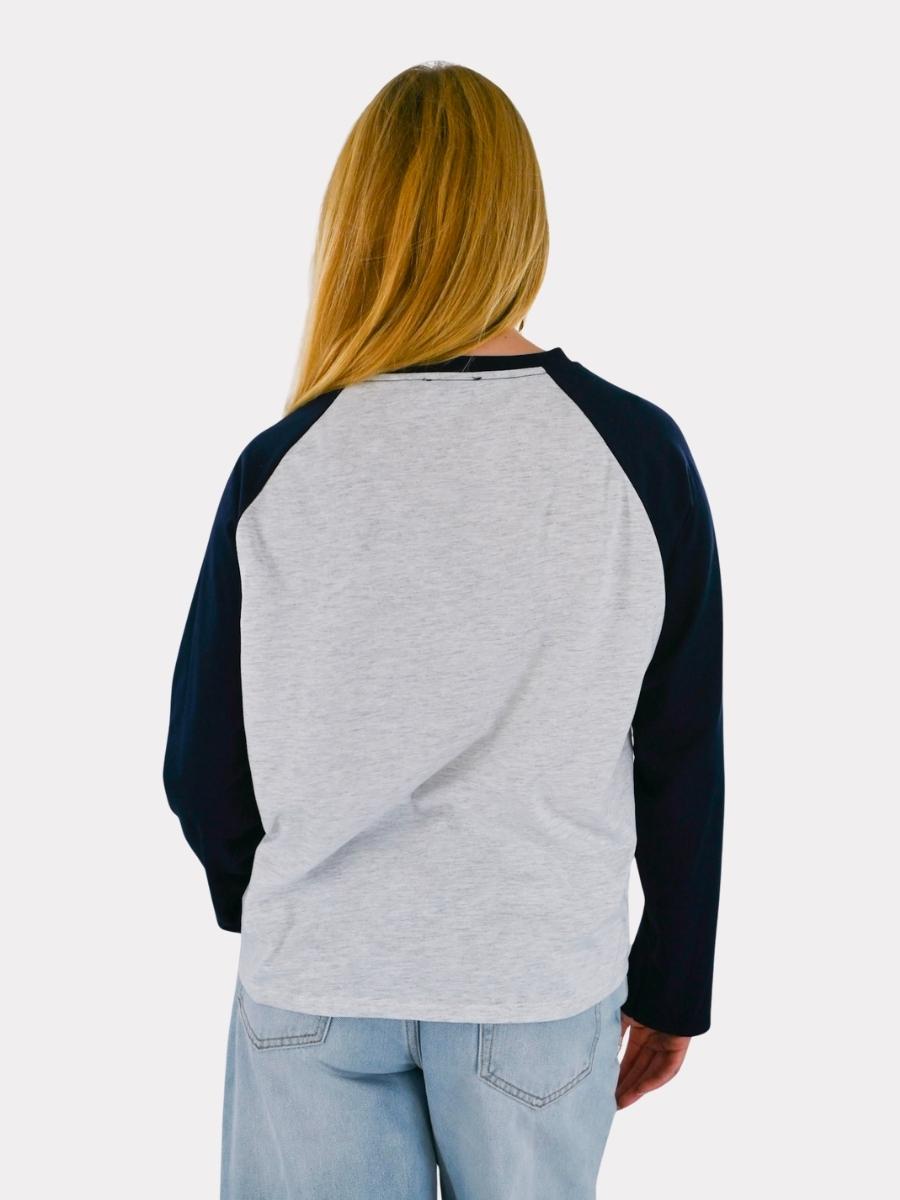Tiger baseball long-sleeve - navy/grey