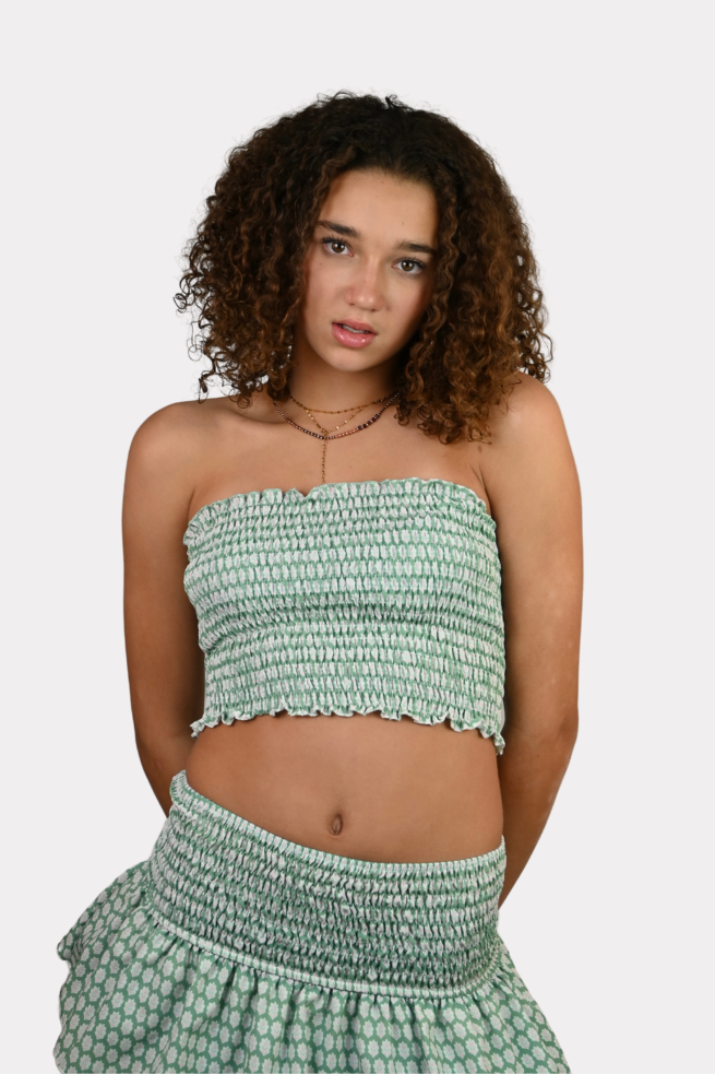 Lagos tube top - green