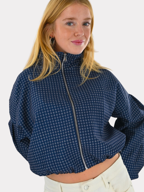 Autumn jacket check - navy