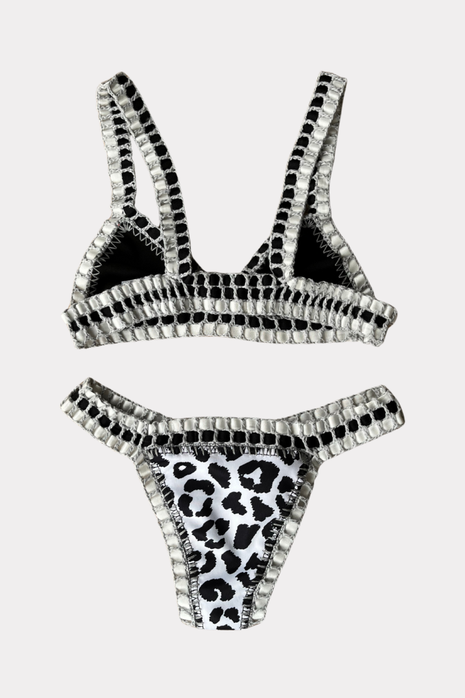 Ibiza bikini Leopard - grijs