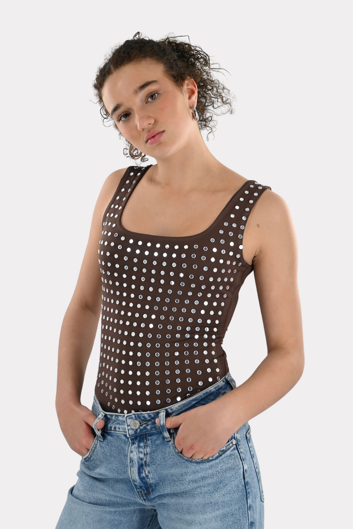 Studded-body-brown-fashiontiger