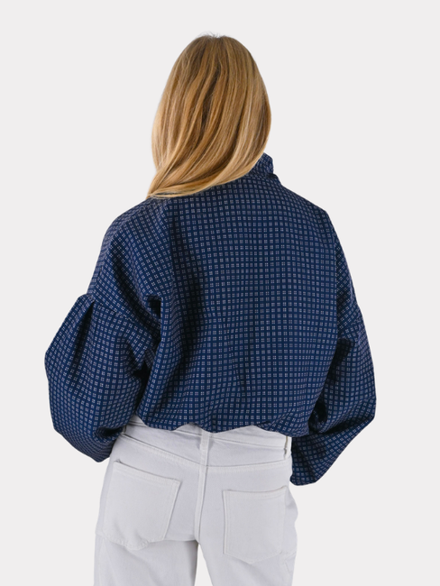 Autumn jacket check - navy