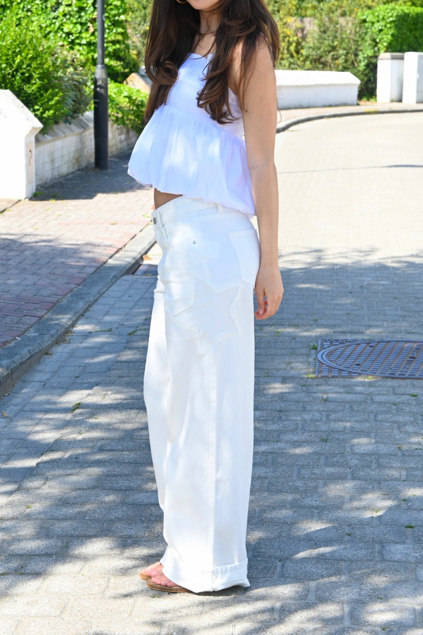Jean Star of the night - blanc