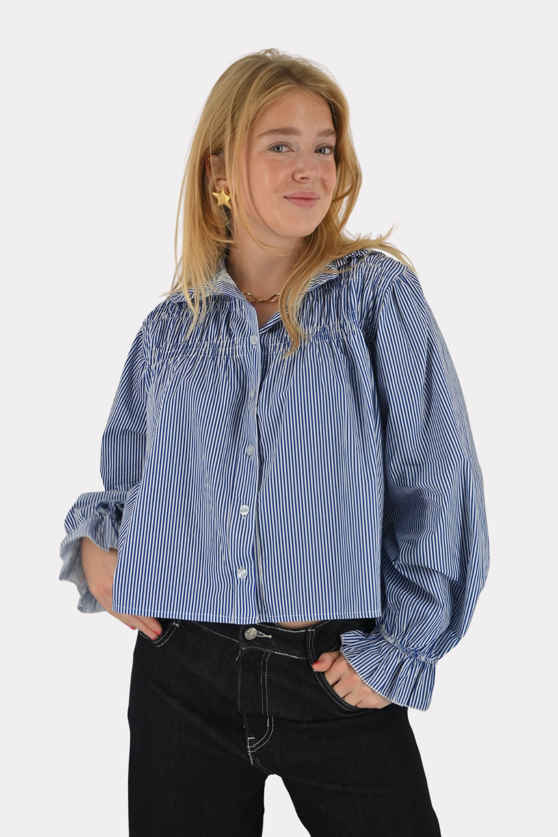 Elin-blouse-striped-navy-fashiontiger