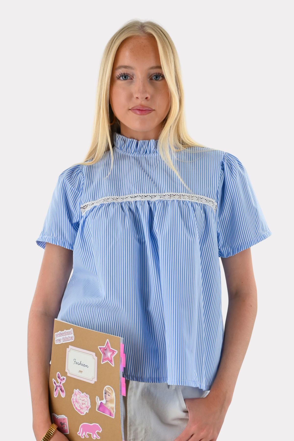 Blouse Serena rayée - bleu/blanc