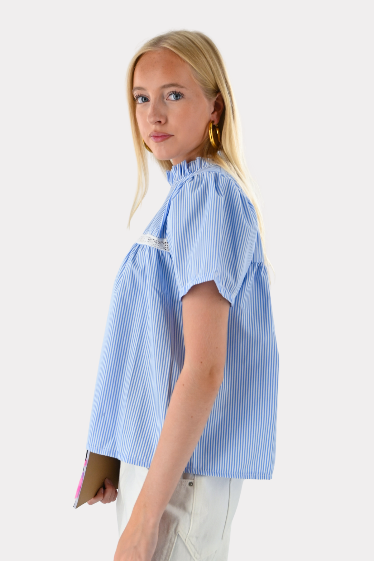 Blouse Serena rayée - bleu/blanc