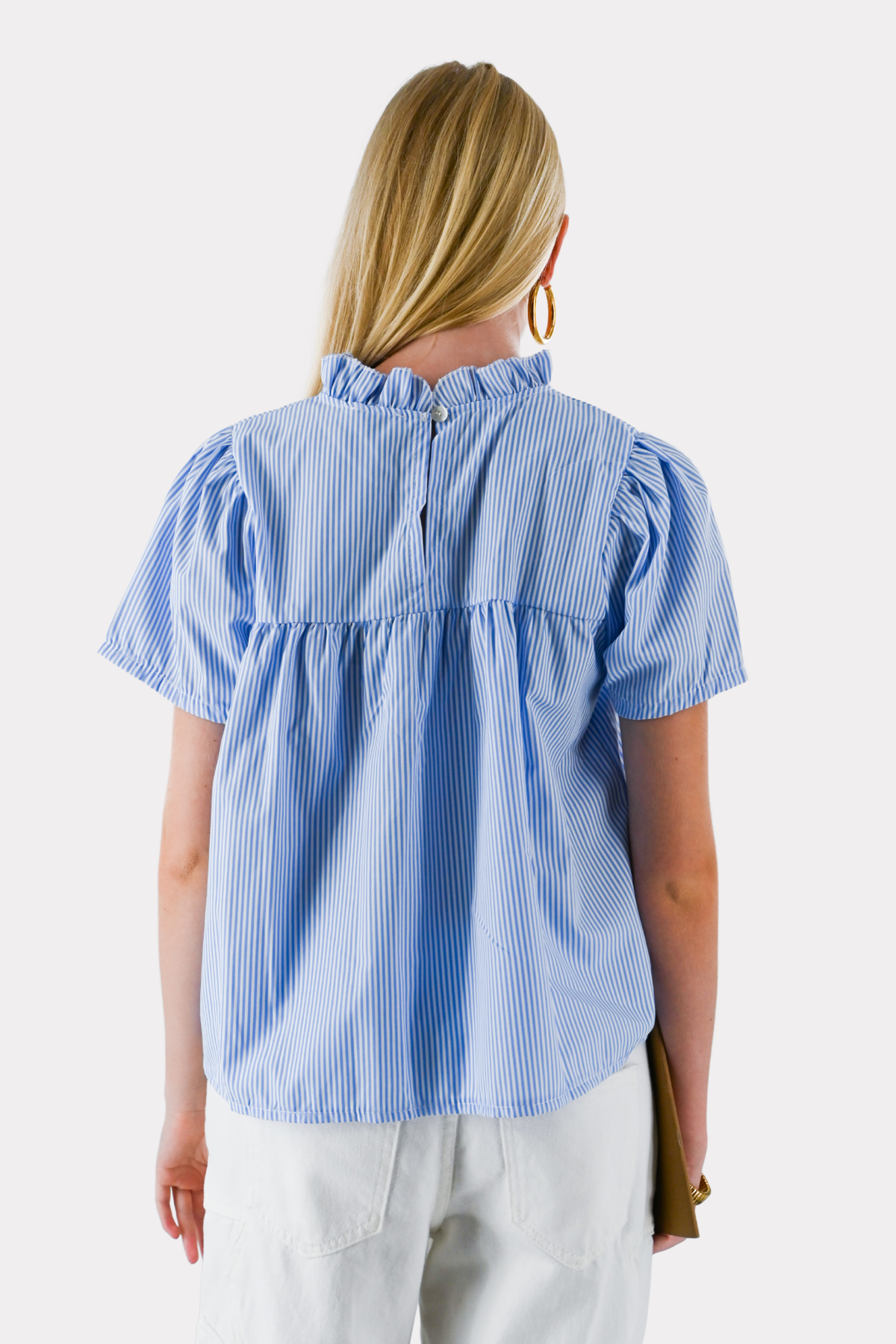 Blouse Serena rayée - bleu/blanc