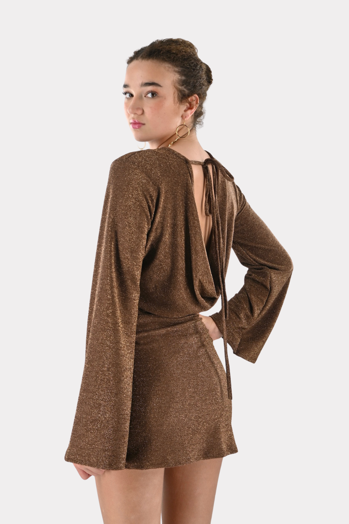 Party-fever-dress-brown-fashiontiger