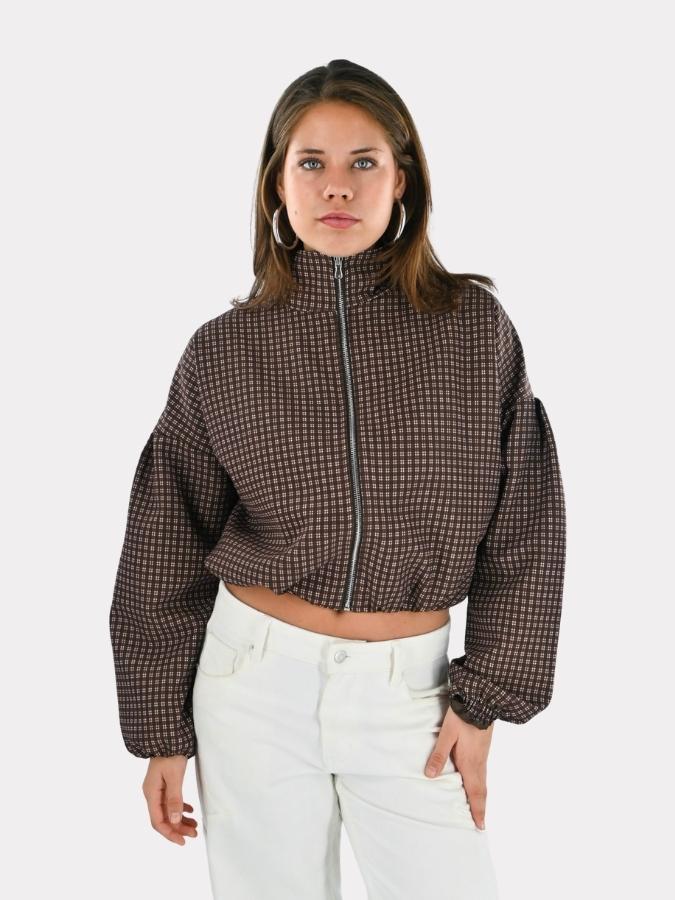 Autumn jacket check - brown