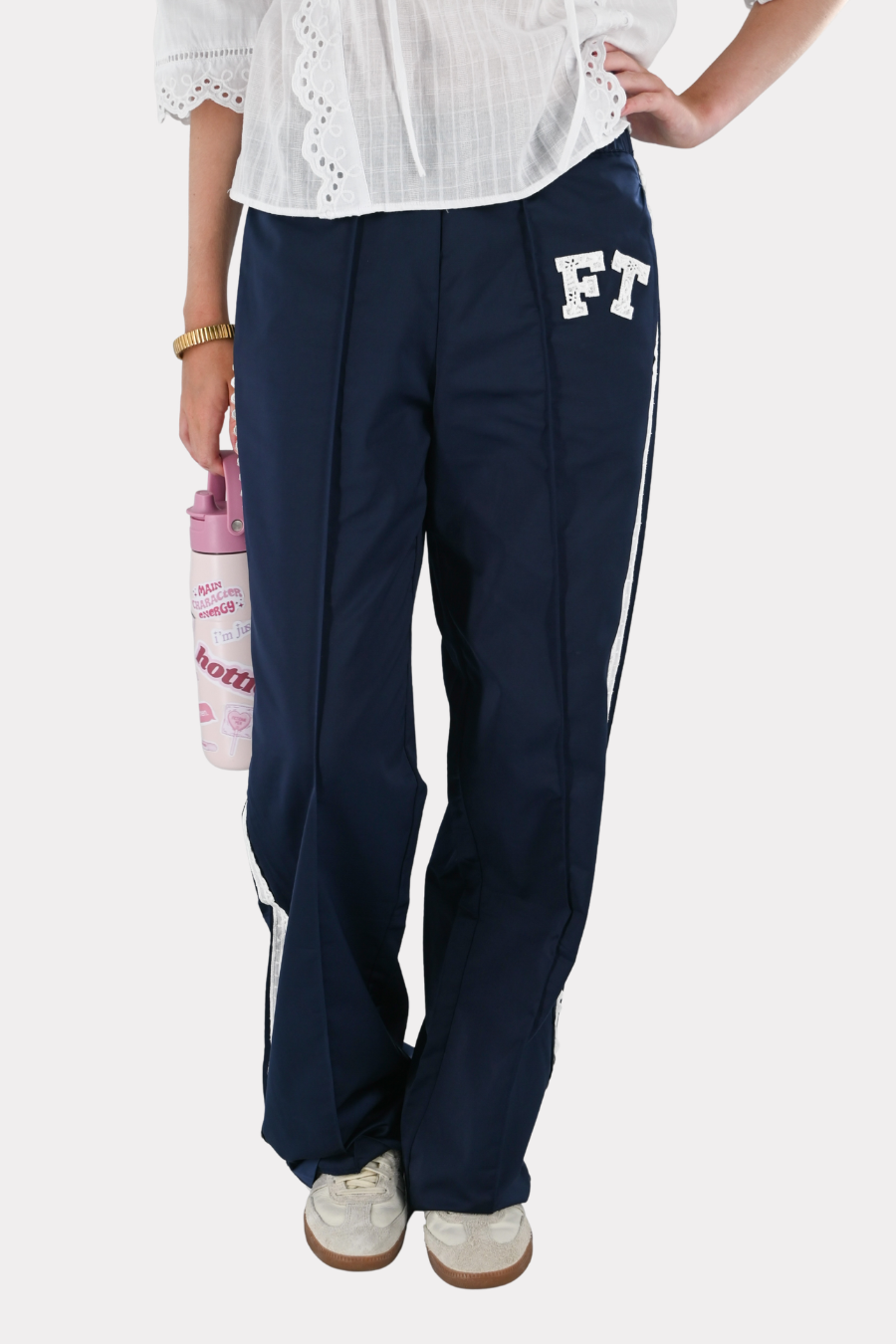 FT lace pants - navy