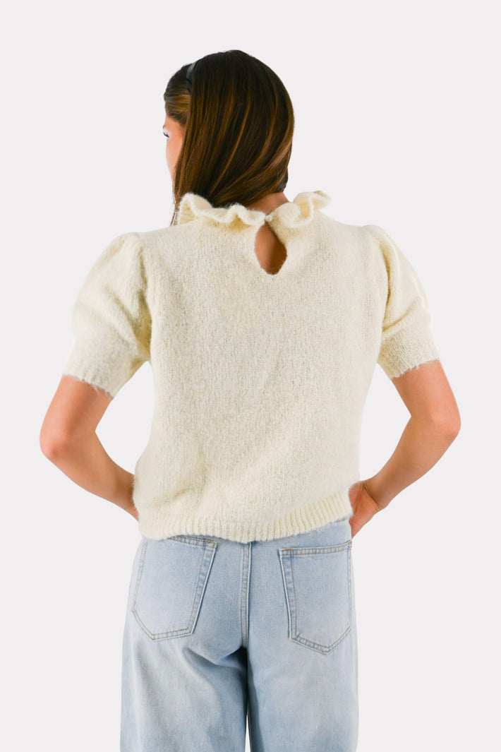 Fluffy-Mood-Top - creme
