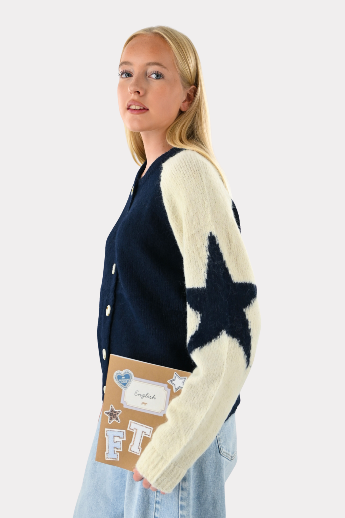Hannah starry cardigan - navy