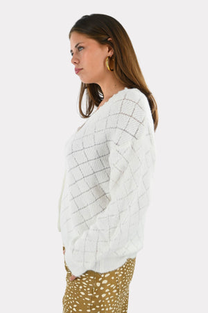 Rosie Cardigan - Weiß