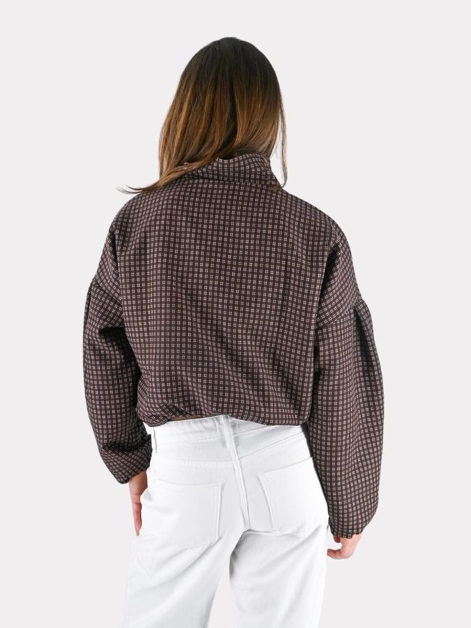 Autumn jacket check - brown