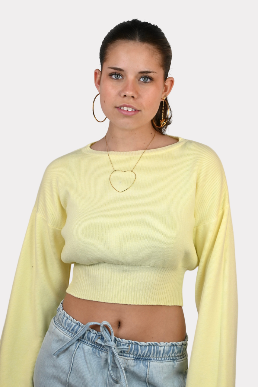 Linna knit - pale yellow