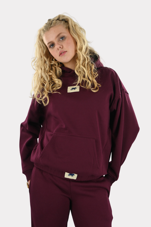 Tiger-star-lounge-hoodie-bordeaux-Fashiontiger-