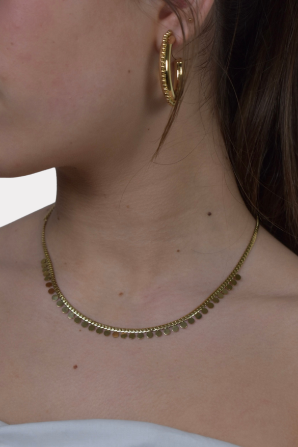 Dot necklace - goud