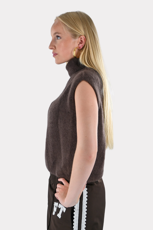 Cozy high knit - brown