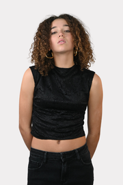 Lacey top - black