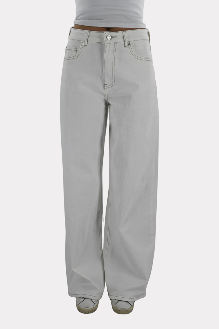 White breeze baggy jeans - wit
