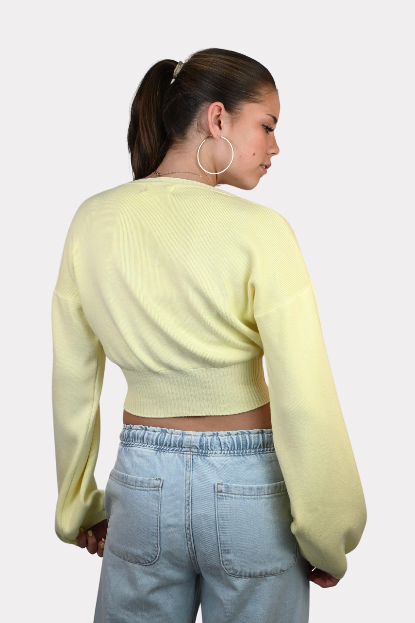 Linna knit - pale yellow