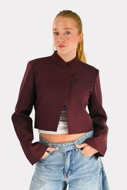 Split blazer - plum