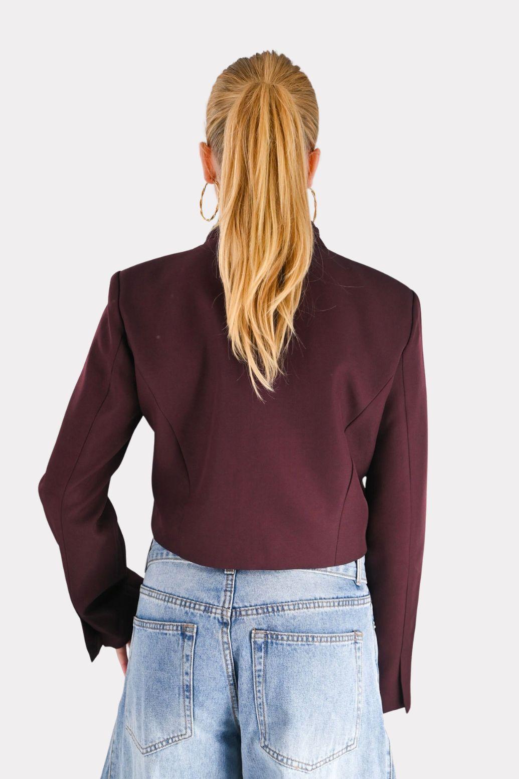 Split blazer - plum