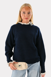 Blair pearl knit - navy
