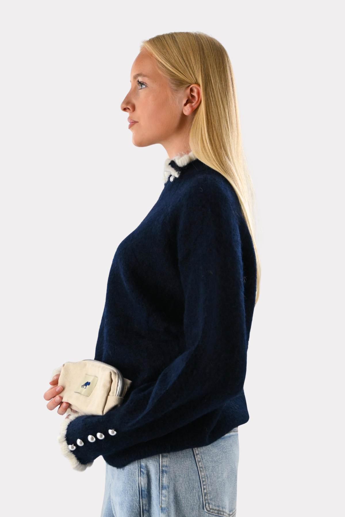 Blair pearl knit - navy