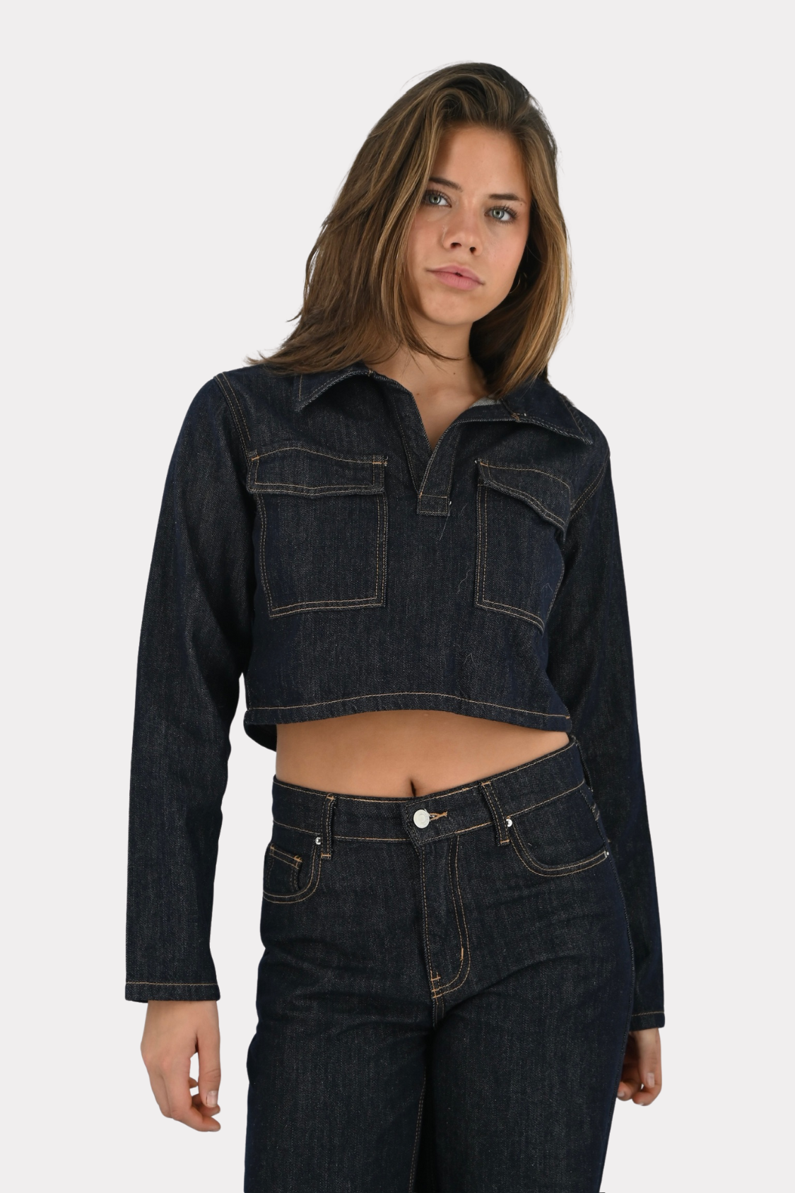 Urban-dark-denim-top-blue-fashiontiger