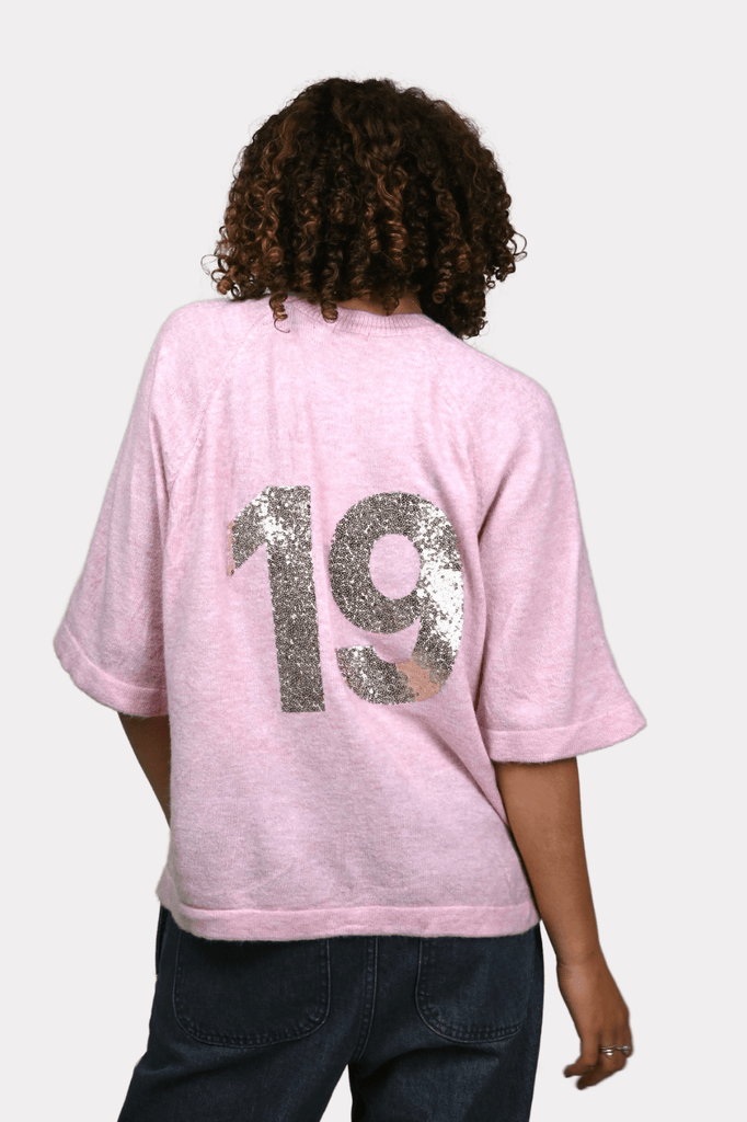 19 glitter knit tee roze 4