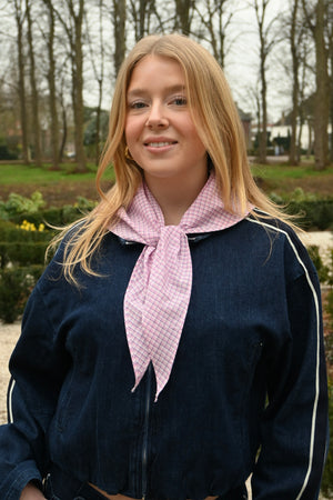 Check me scarf - pink