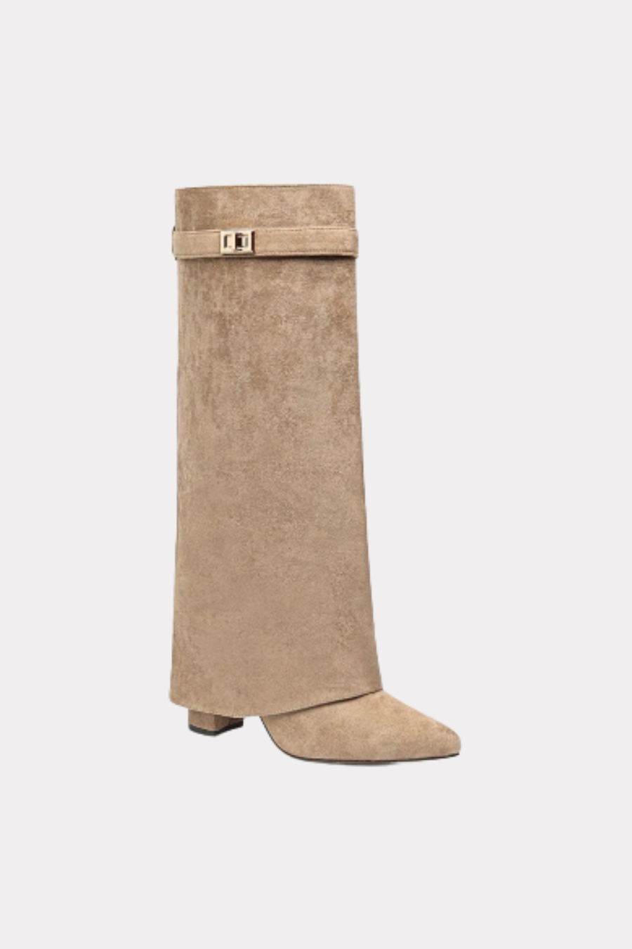 Bella heeled boots - beige