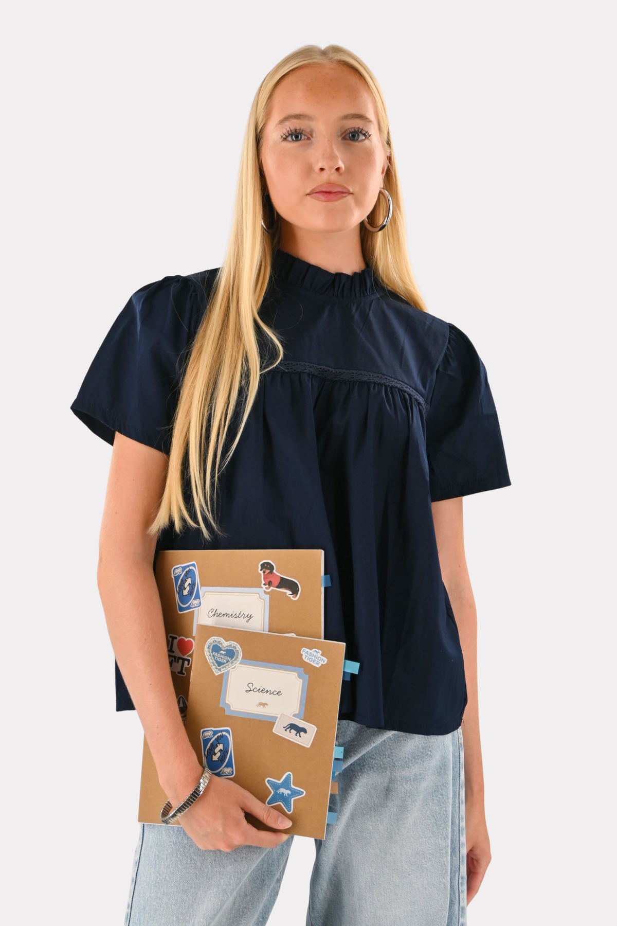 Serena Blouse - Bleu marine