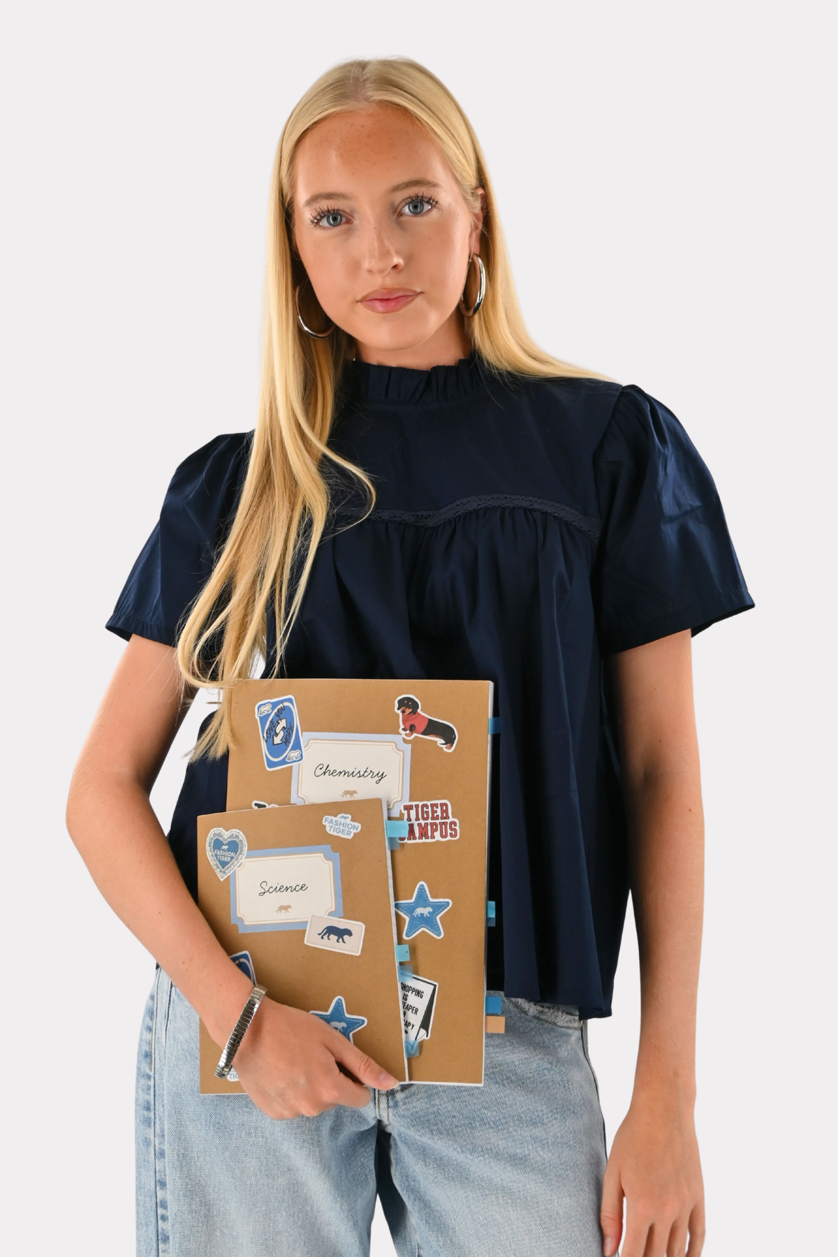 Serena blouse - navy