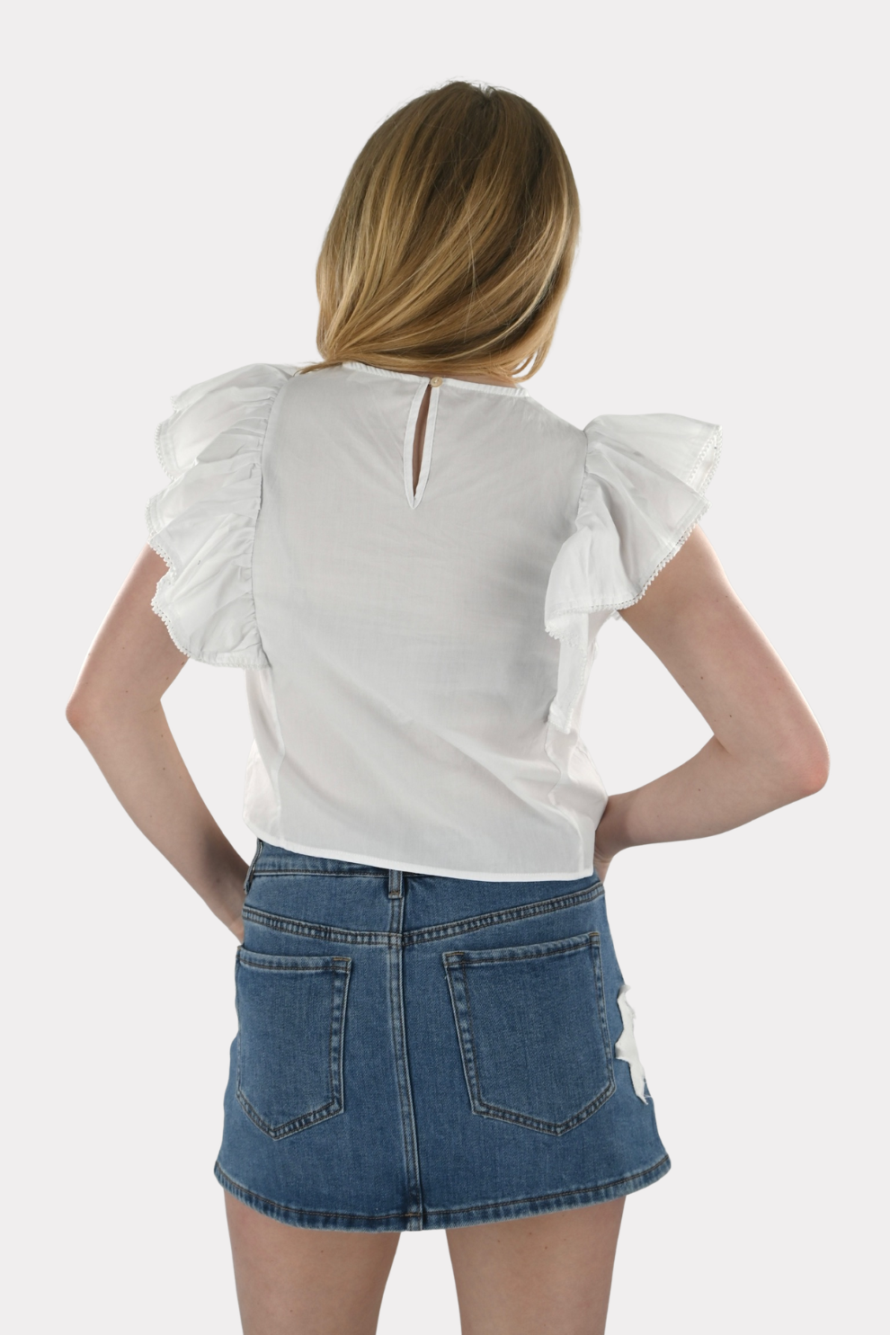 Blouse Tropicale - Blanche