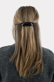 Barrette cheveux effet brillant - brun/bleu