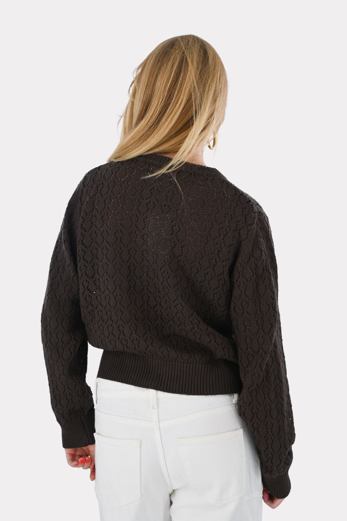 Alison cardigan - bruin