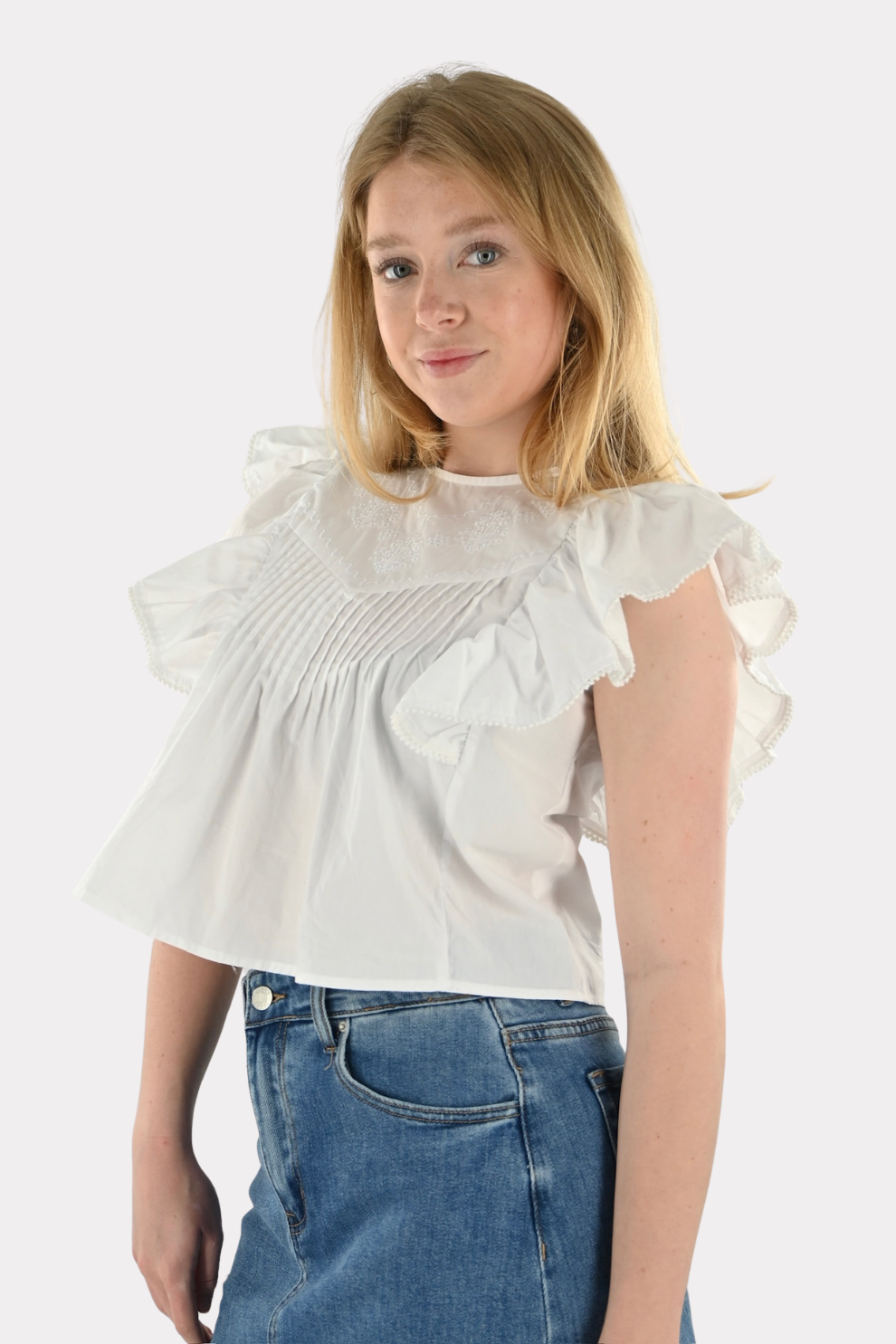 Blouse Tropicale - Blanche