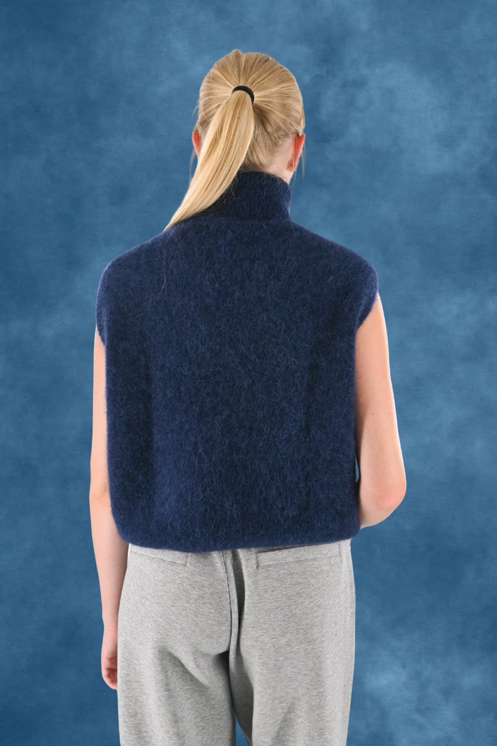 Cozy high knit - navy (pre-order)